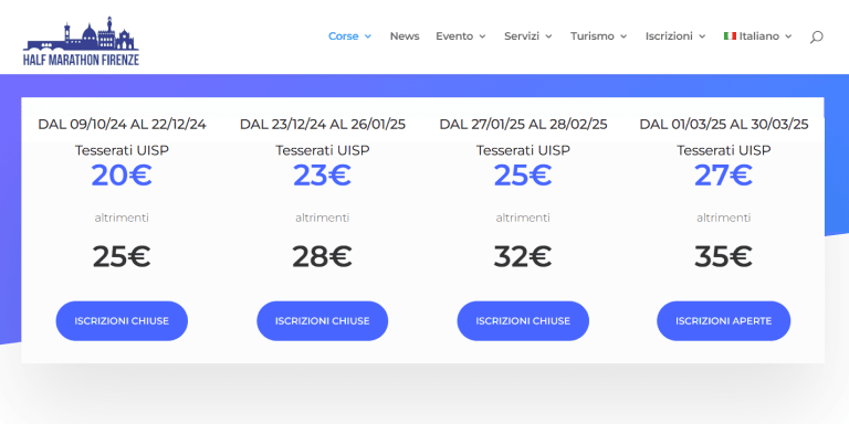 Half Marathon Firenze, tra corsa e beneficienza. E attenzione al cambio tariffa.