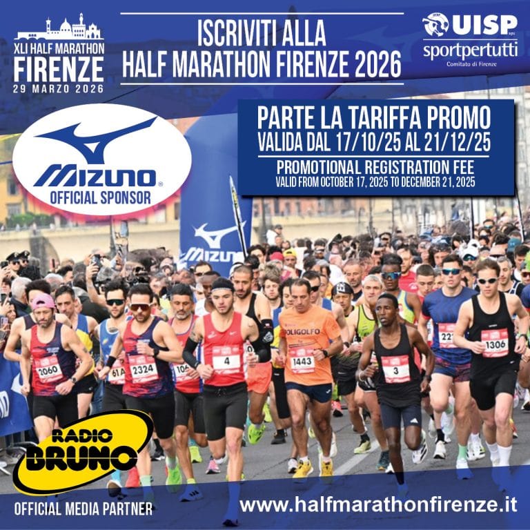 XLII Half Marathon Firenze 2026 – Aperte le iscrizioni!