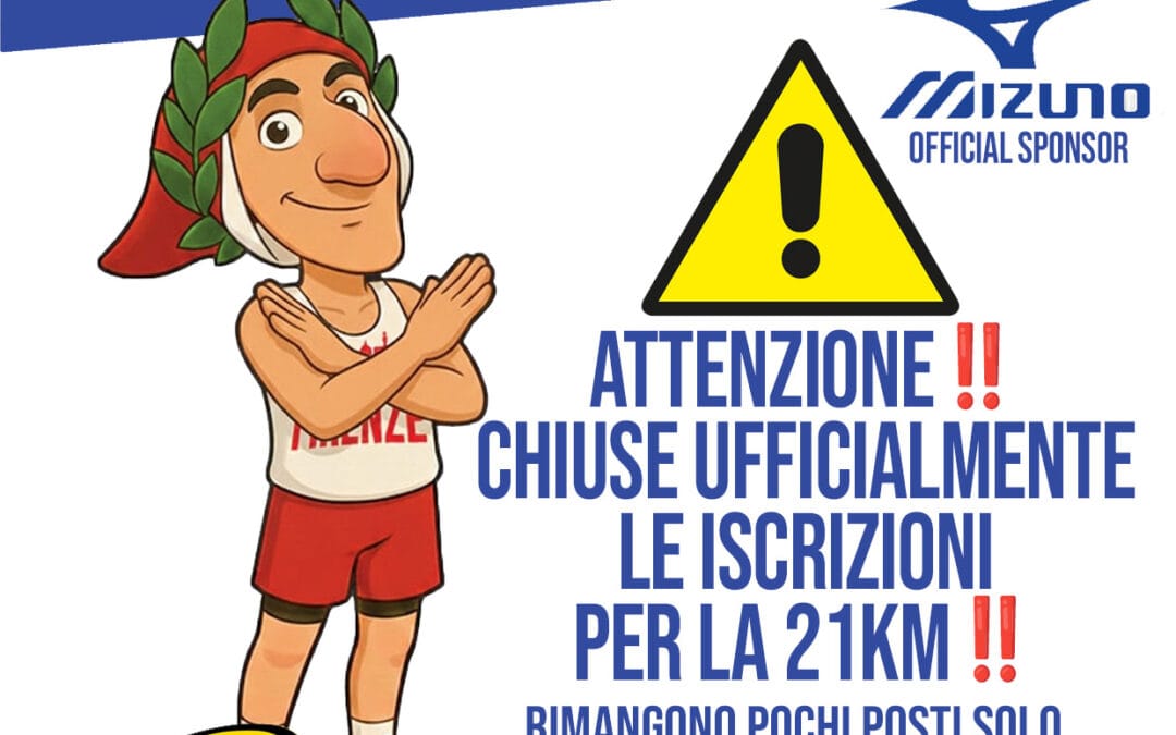 SOLD OUT PER LA 21 Km alla 42^ Half Marathon Firenze