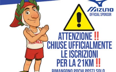 SOLD OUT PER LA 21 Km alla 42^ Half Marathon Firenze